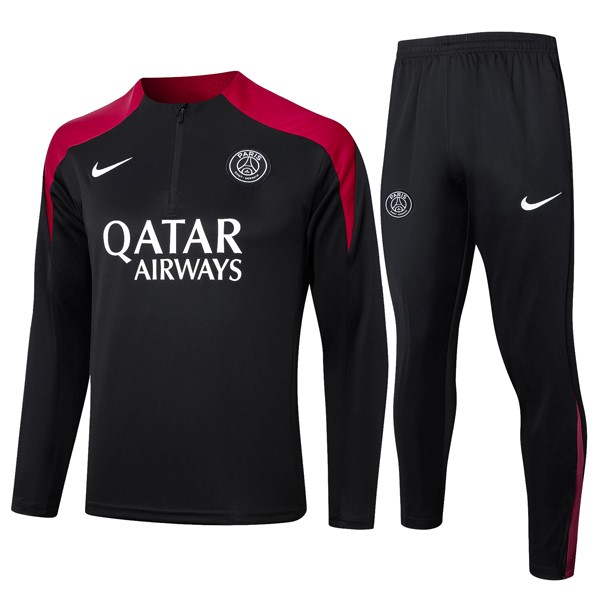 Sudadera De Training PSG 2024/25 Negro Rojo